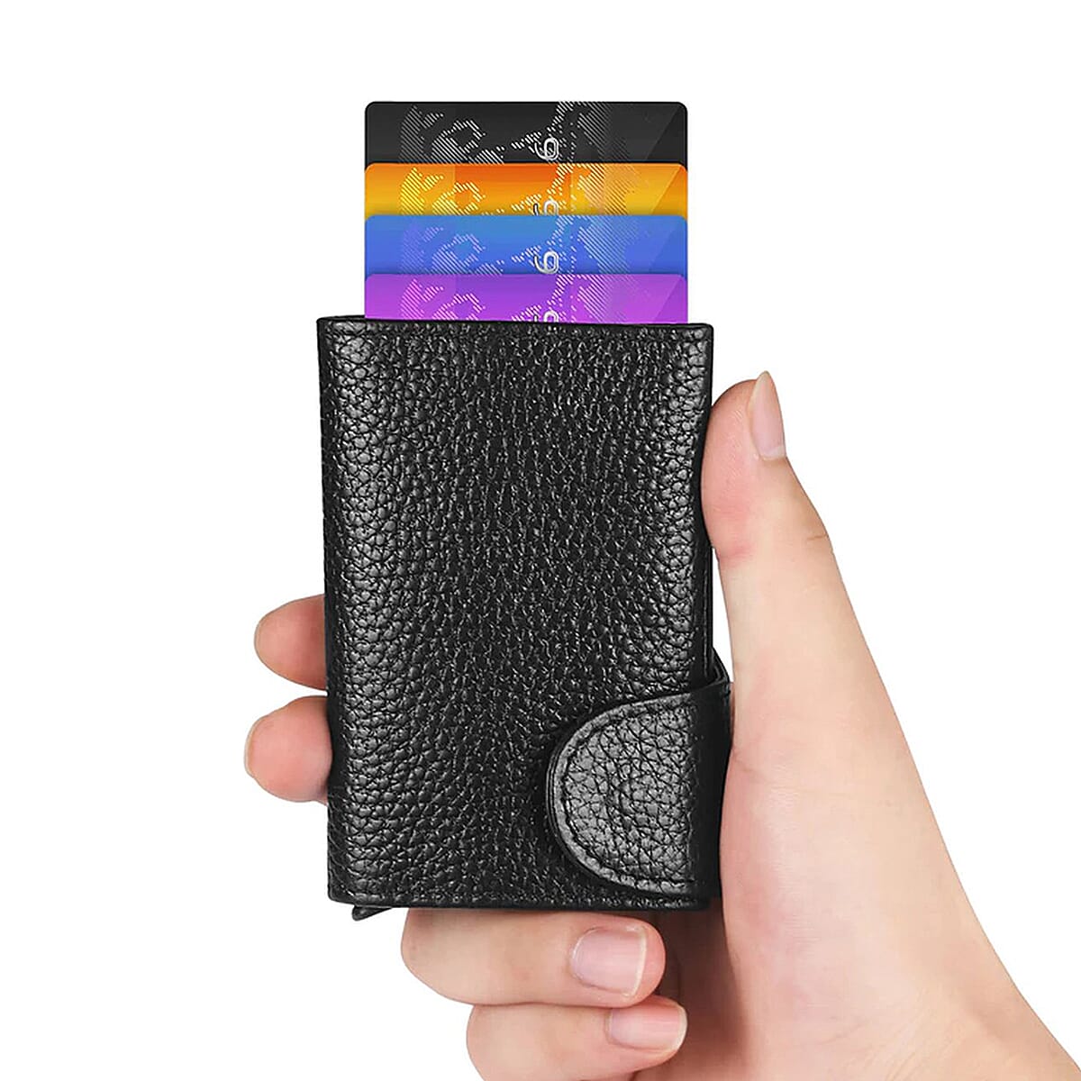 Closeout Deal - Bitmore 100% Leather RFID Protected Wallet - Black 8048518 1