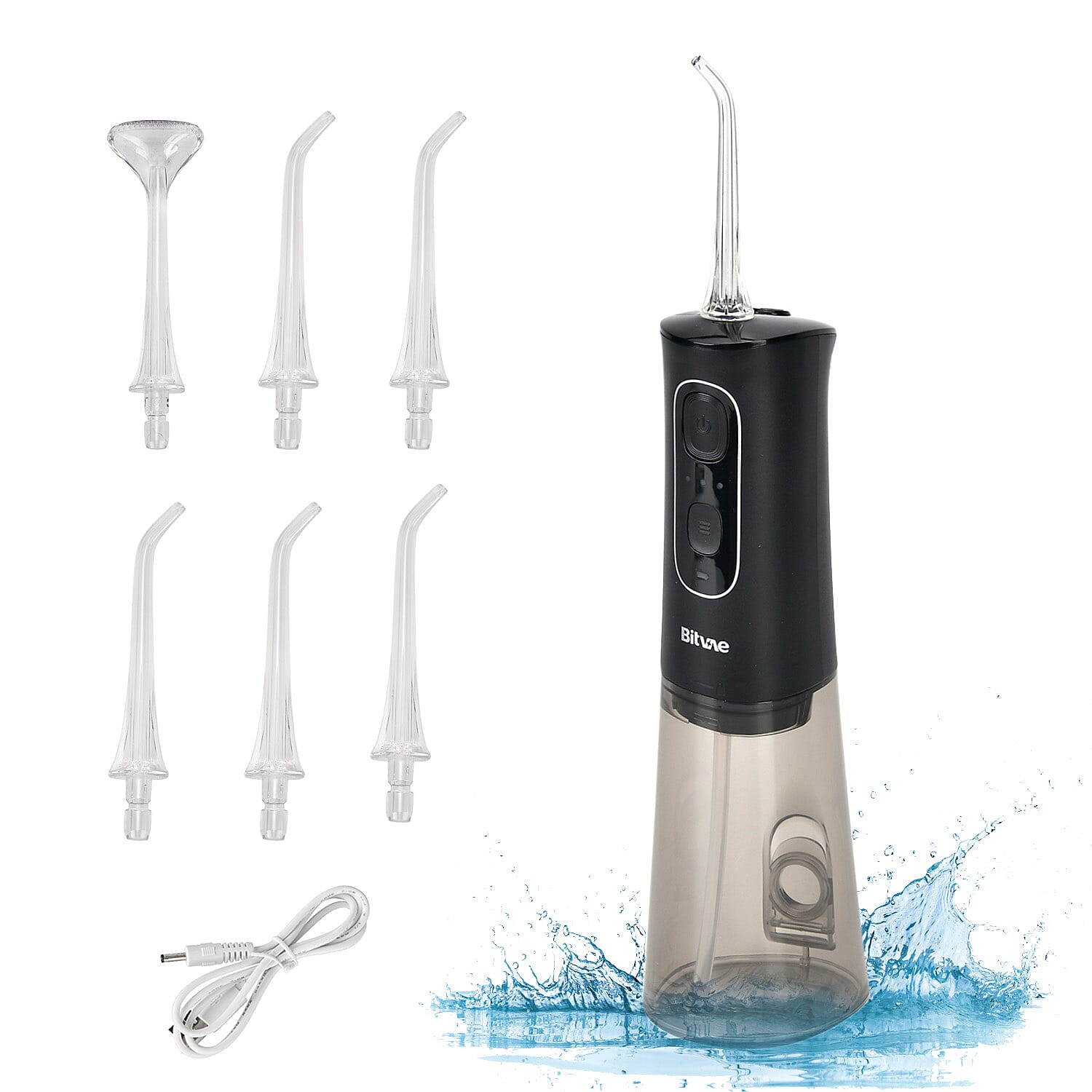 Bitvae Cordless Water Flosser with 5 Nozzles and Tongue Scraper - 3 Pressure Settings 7797949 0