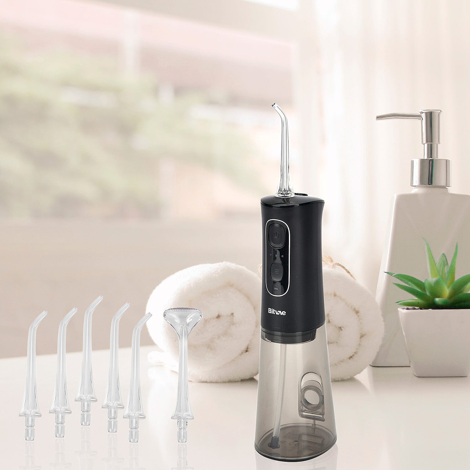 Bitvae Cordless Water Flosser with 5 Nozzles and Tongue Scraper - 3 Pressure Settings 7797949 2