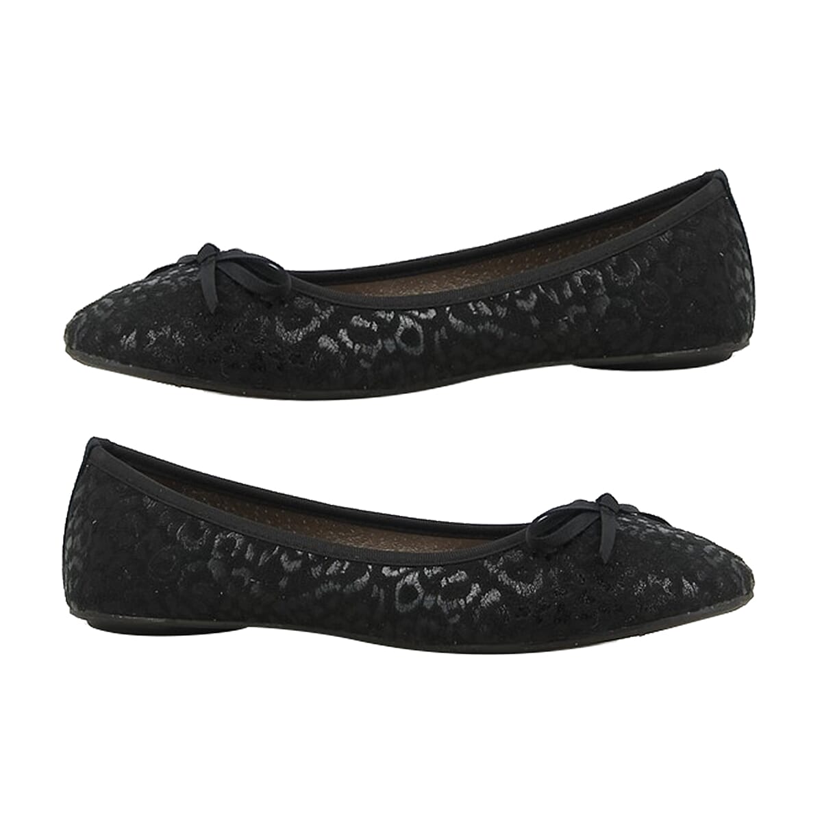Black Ballerina Bow Tie Ballet Pumps 6293472 0