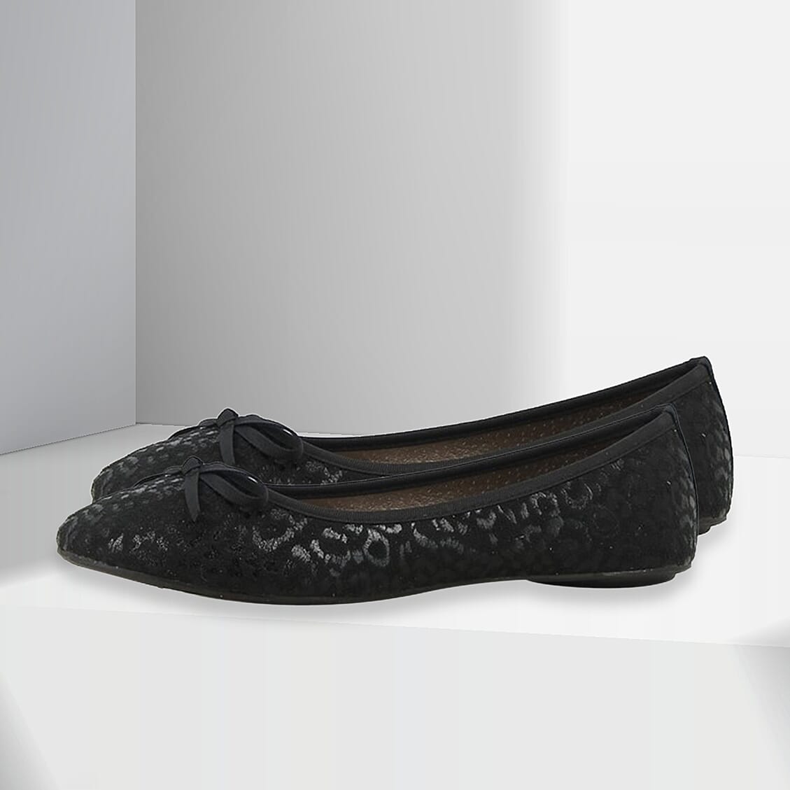 Black Ballerina Bow Tie Ballet Pumps 6293472 3