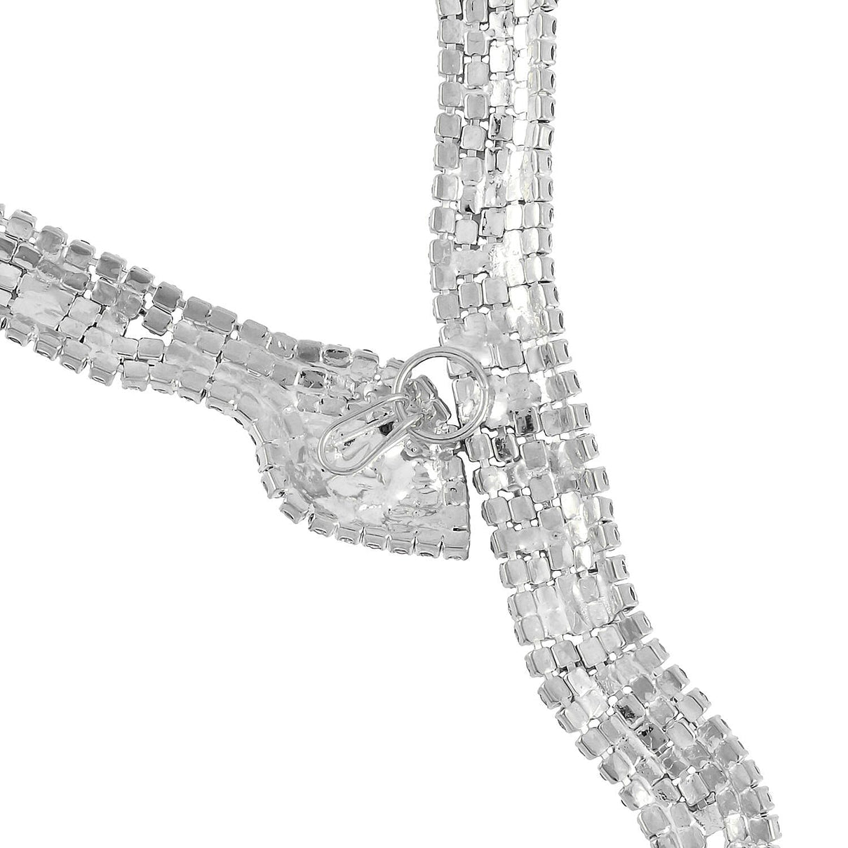 One Time NY Close Out- Serpent Necklace set with over 200 Austrian Crystals 7642834 3
