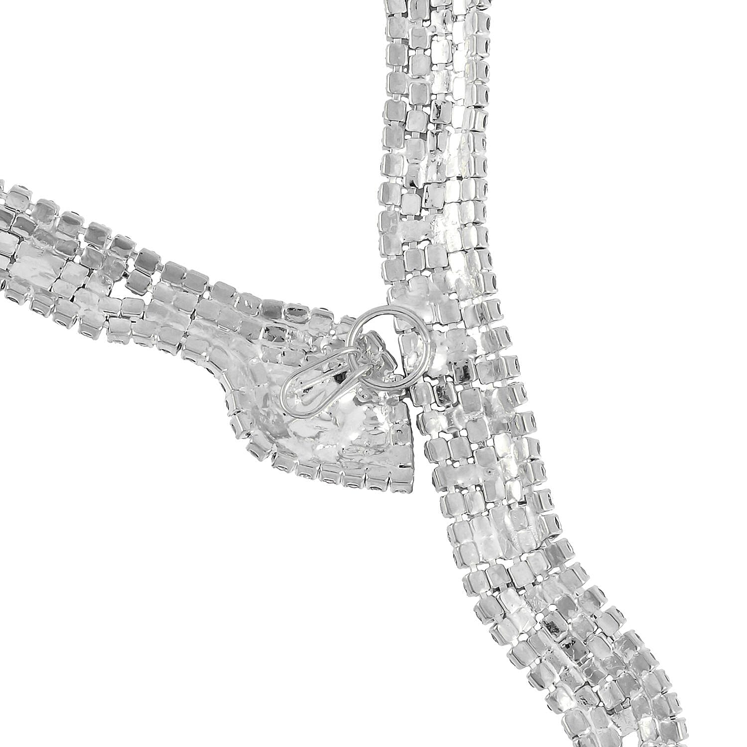 One Time NY Close Out- Serpent Necklace set with over 200 Austrian Crystals 7642834 3