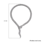One Time NY Close Out- Serpent Necklace set with over 200 Austrian Crystals