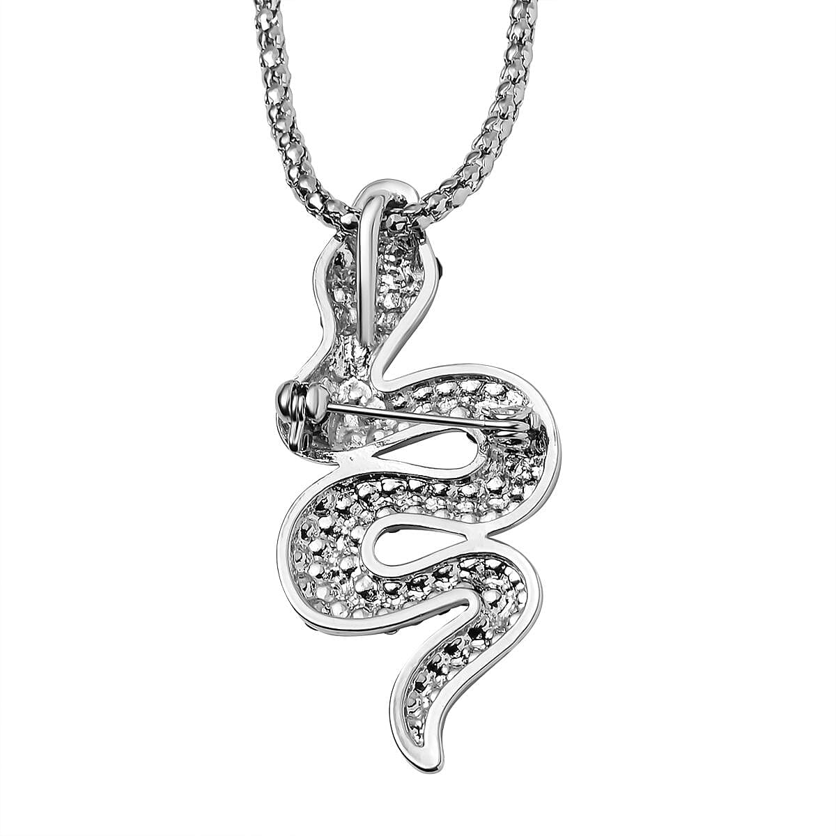 Serpent Crystal Snake Necklace (Size - 24) 7658569 3