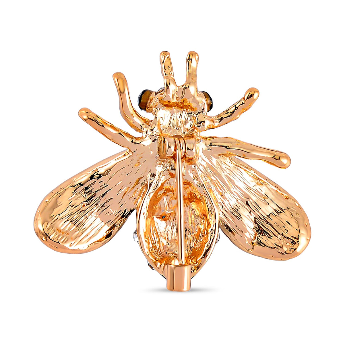Black and White Swarovski Crystal Pearl Bee Brooch 7639685 4