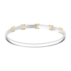 Black Cubic Zirconia Criss Cross Bangle (Size - 7.5) 10.00 Ct.