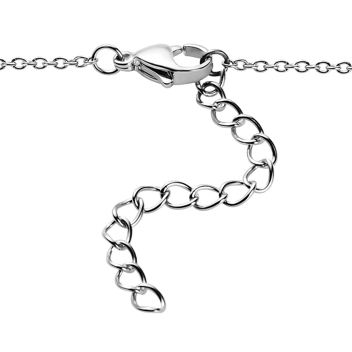 Black Cubic Zirconia Criss Cross Pendant with Chain (Size - 20+2 Inch Ext) 3.50 Ct. V32489544 6