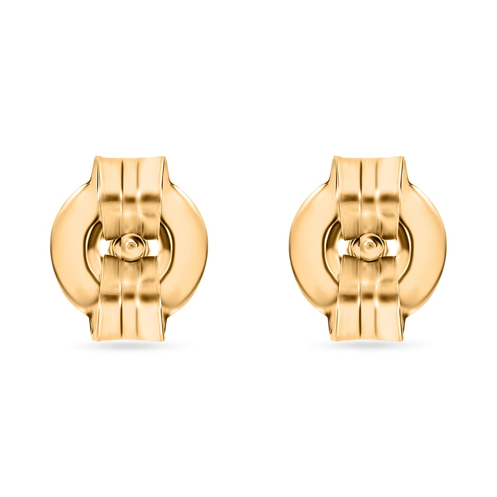 NY Close Out Deal- Black Diamond Stud Earrings in 18K Gold Vermeil Sterling Silver