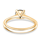 Black Diamond Ring in 18K YG VermeilSterling Silver  1.020  Ct.