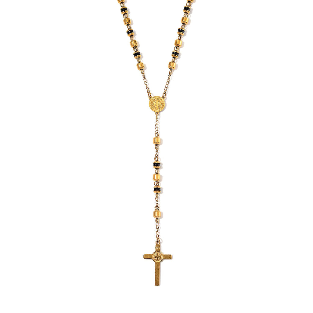 Close Out Deal - Black Enamel Necklace (Size - 26)
