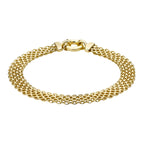 9K Yellow Gold Diamond Cut BISMARK Bracelet (Size - 7.5), Gold Wt. 6.02  Gms