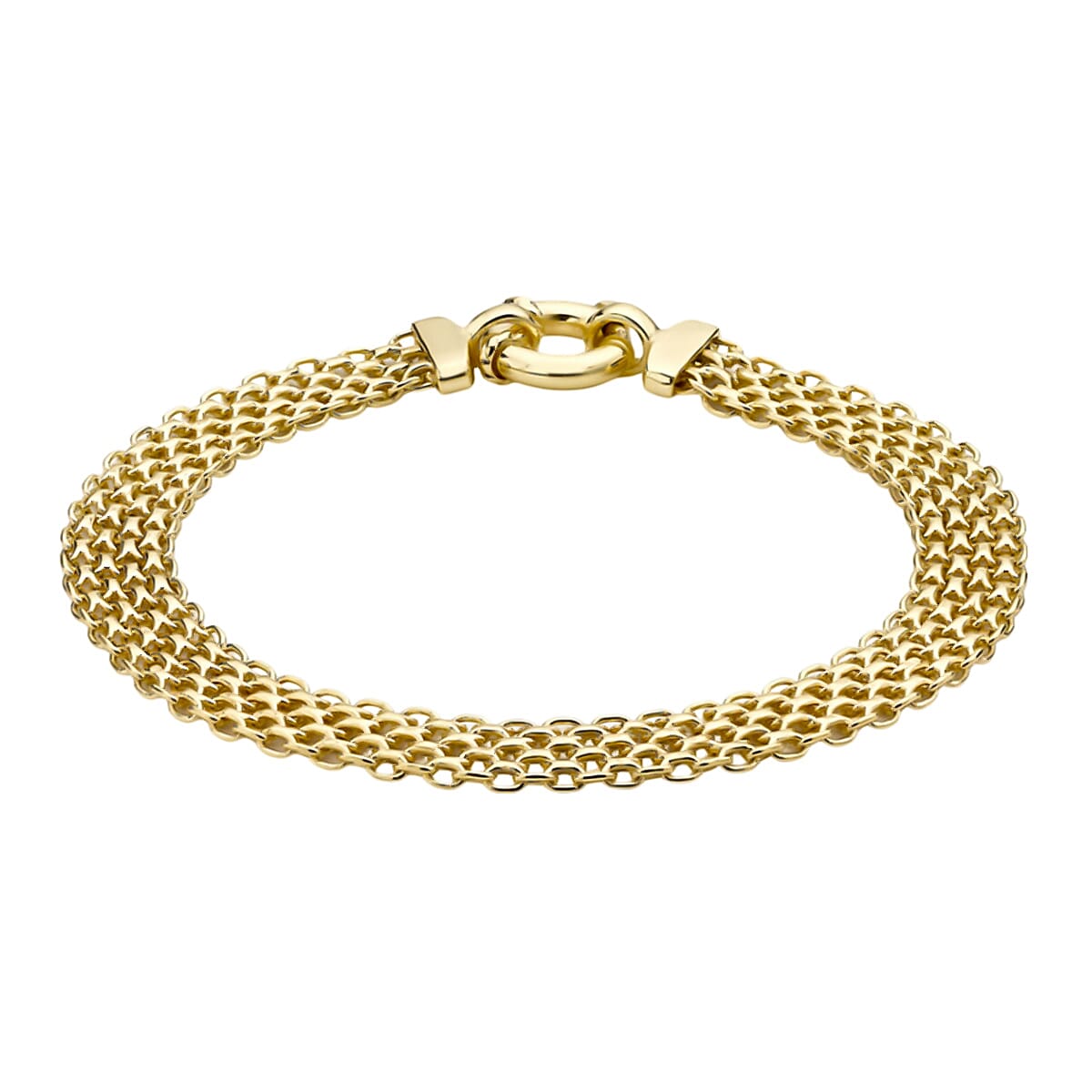 9K Yellow Gold Diamond Cut Bismark Bracelet (Size - 7.5), Gold Wt. 6.02  Gms 7733845 0