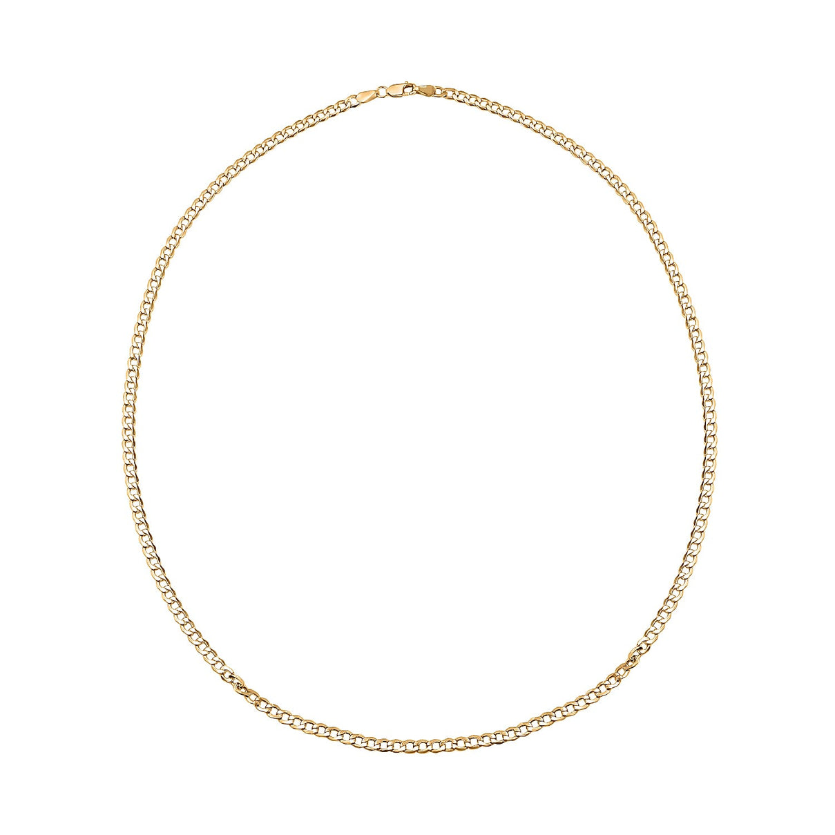 9K Yellow Gold Curb Necklace (Size - 20). Gold Wt 2.68 Gms 7683909 0