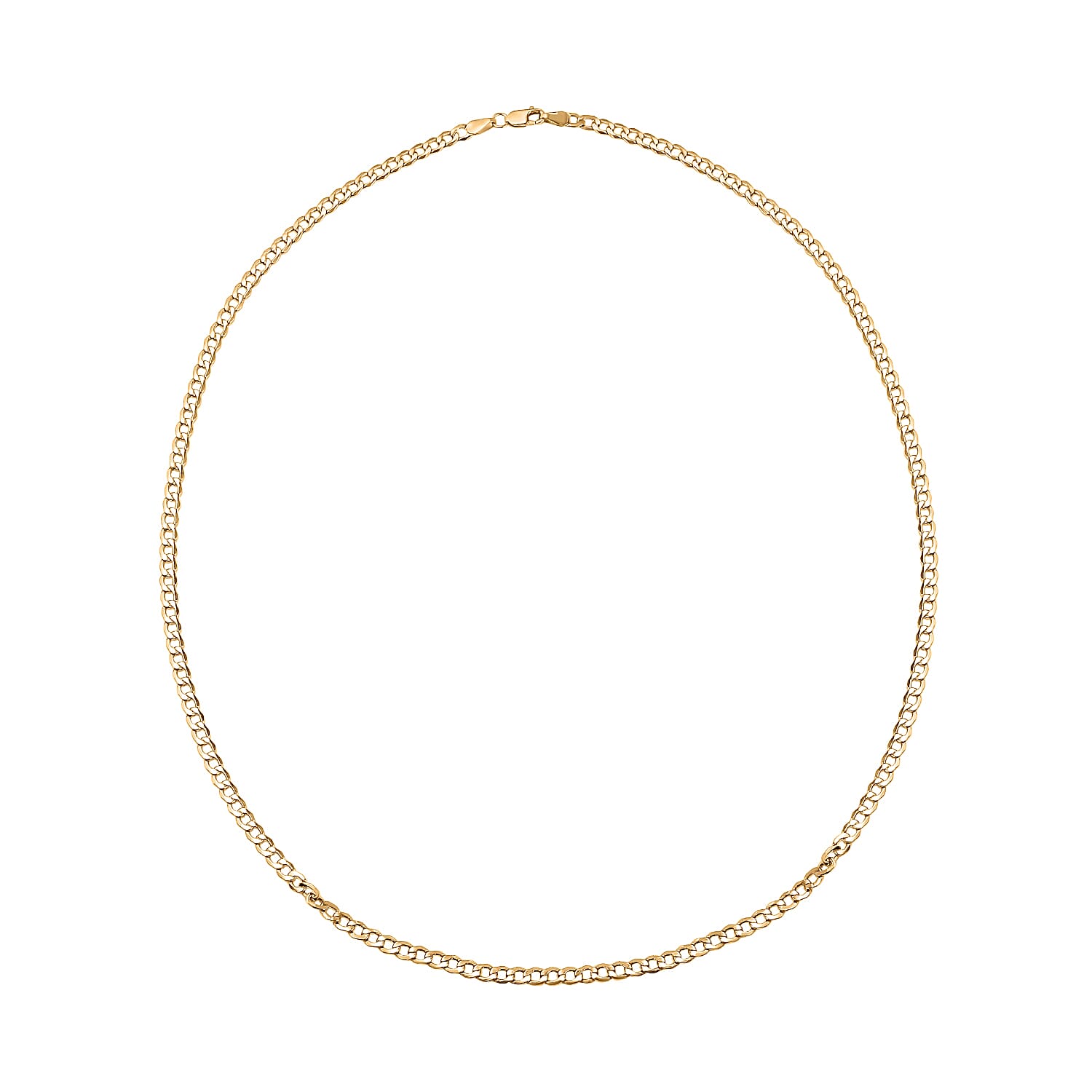 9K Yellow Gold Curb Necklace (Size - 20). Gold Wt 2.68 Gms 7683909 0