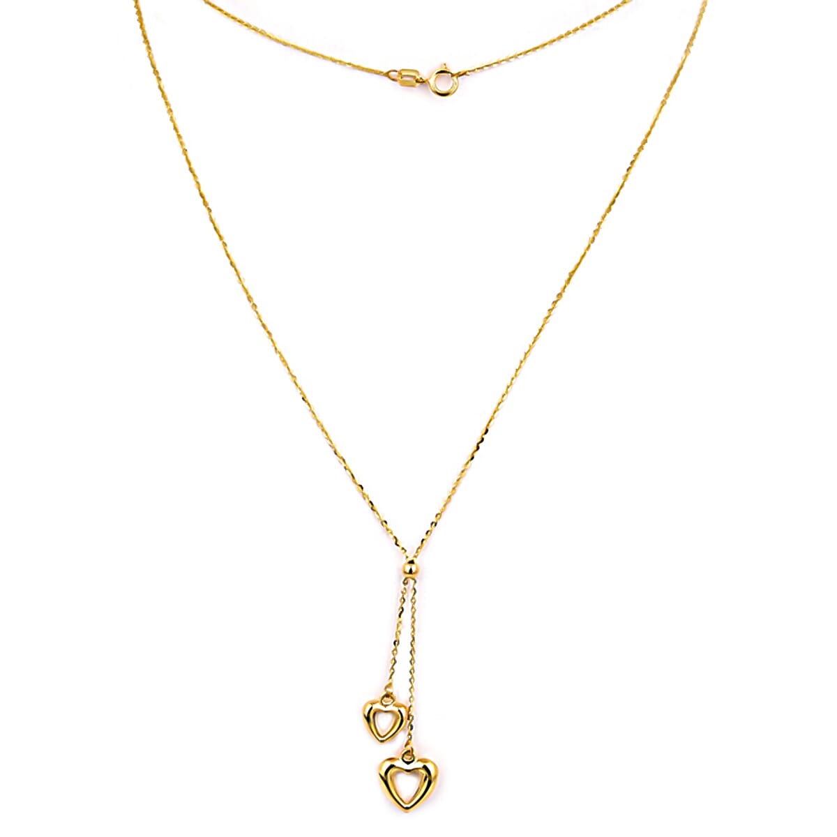 Italian Made- 9K Yellow Gold Serpent Necklace (Size 22) With Spring Ring Clasp 7268112 0