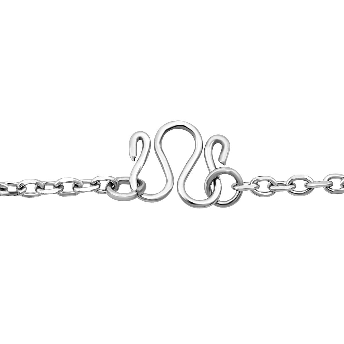 Black Jade Pendant with Chain (Size 20) in Rhodium Overlay Sterling Silver 7.80 Ct. V32638110 5