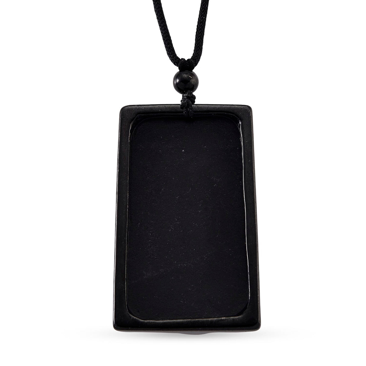 Natural Boots Black Nephrite Jade Buddha Necklace 125.00 Ct. 8354687 5