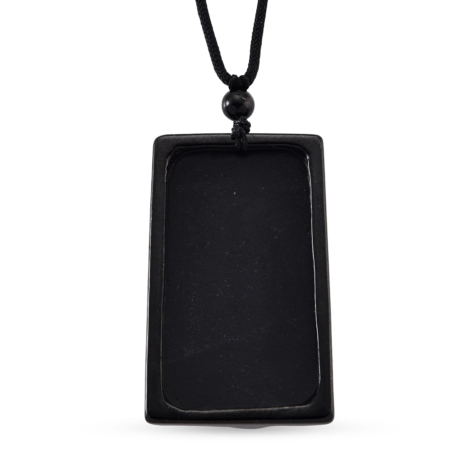 Natural Boots Black Nephrite Jade Buddha Necklace 125.00 Ct. 8354687 5
