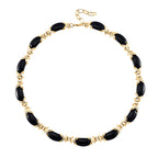 Black Obsidian XO Necklace (Size 18-2 Ext.) 250.00 Ct.