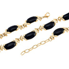 Black Obsidian XO Necklace (Size 18-2 Ext.) 250.00 Ct.