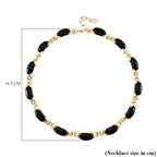 Black Obsidian XO Necklace (Size 18-2 Ext.) 250.00 Ct.