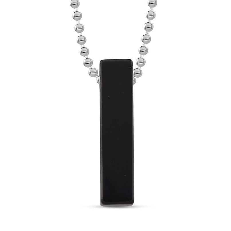 Black Obsidian Necklace (Size - 24) with Lobster Clasp 90.00 Ct.