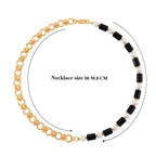Black Obsidian, White Shell Pearl Beads Necklace (Size - 20)  140.00 Ct.