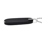 Artisan Crafted - Black Onyx Sterling Silver Pendant with  Chain (Size 20) 42.00 Ct.