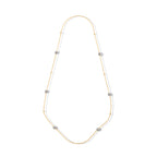 Tucson Close Out-Black Rutilated Quartz Station  Necklace (Size - 36)