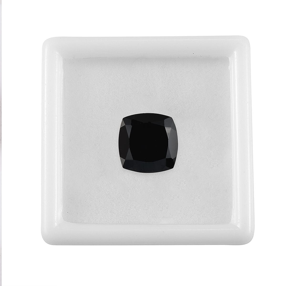 Black Spinel Loose Gemstone in Cushion Shape (11x11mm) 7778357 3