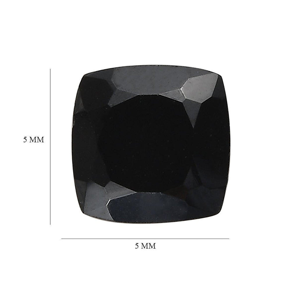 Black Spinel Cushion 5x5 mm