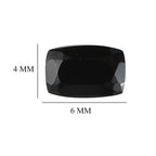 Black Spinel Cushion 6x4 mm