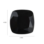 Black Spinel Cushion 6x6 mm