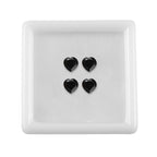 Black Spinel Heart 5 mm