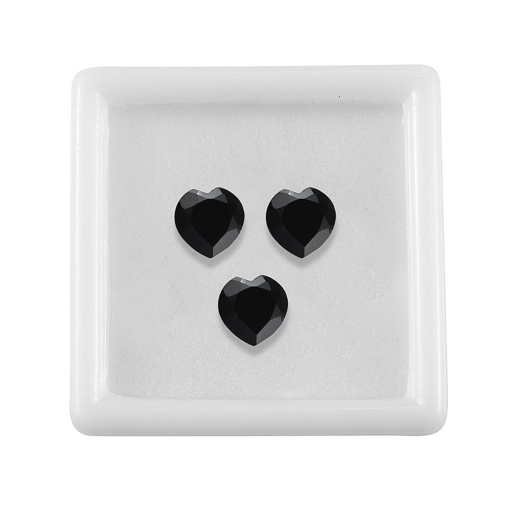 Black Spinel Heart 8 mm
