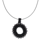 Black Spinel,Labradorite Stone Necklace With Chain (Size 20)         65.00 Ct