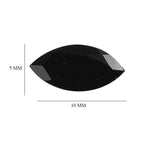 Black Spinel Marquee 10x5 mm
