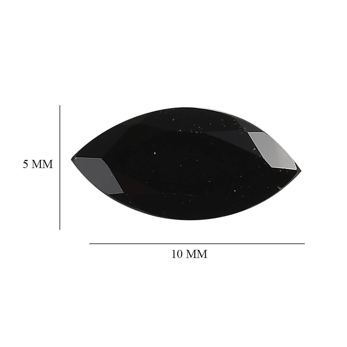 Set of 6 Black Spinel Loose Gemstones in Marquise Shape (10x5mm) 7814219 5