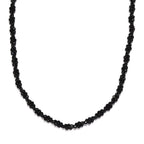 Boi Ploi Black Spinel Necklace (Size - 20) in Sterling Silver 62.56 Ct.