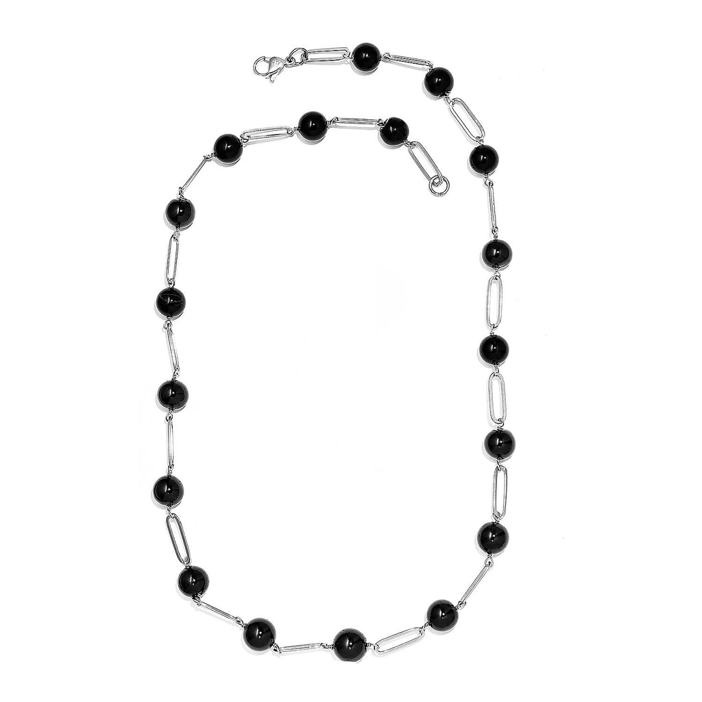 Black Spinel Necklace (Size - 20) 98.78 Ct.