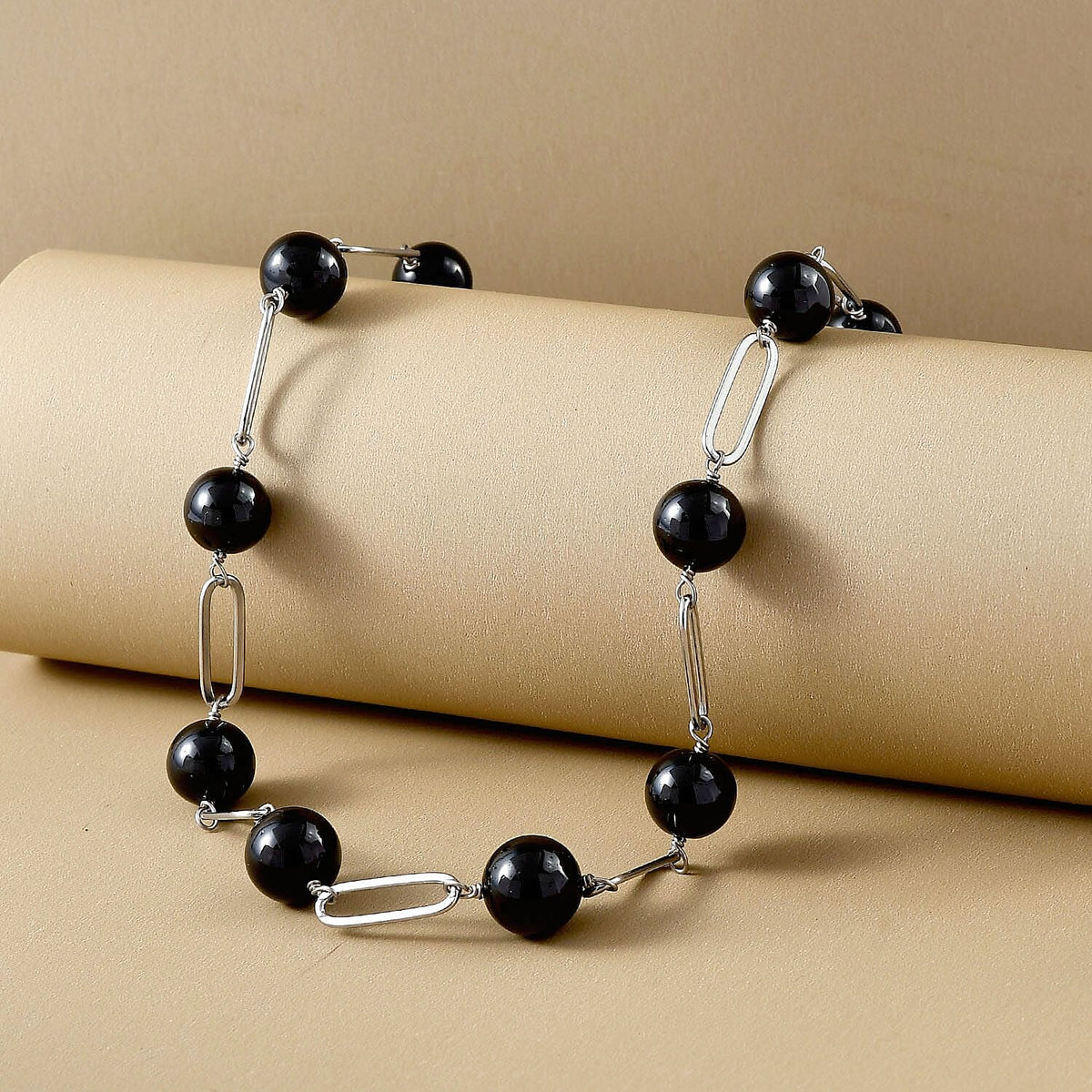Black Spinel Necklace (Size - 20) 98.78 Ct. 7254955 2