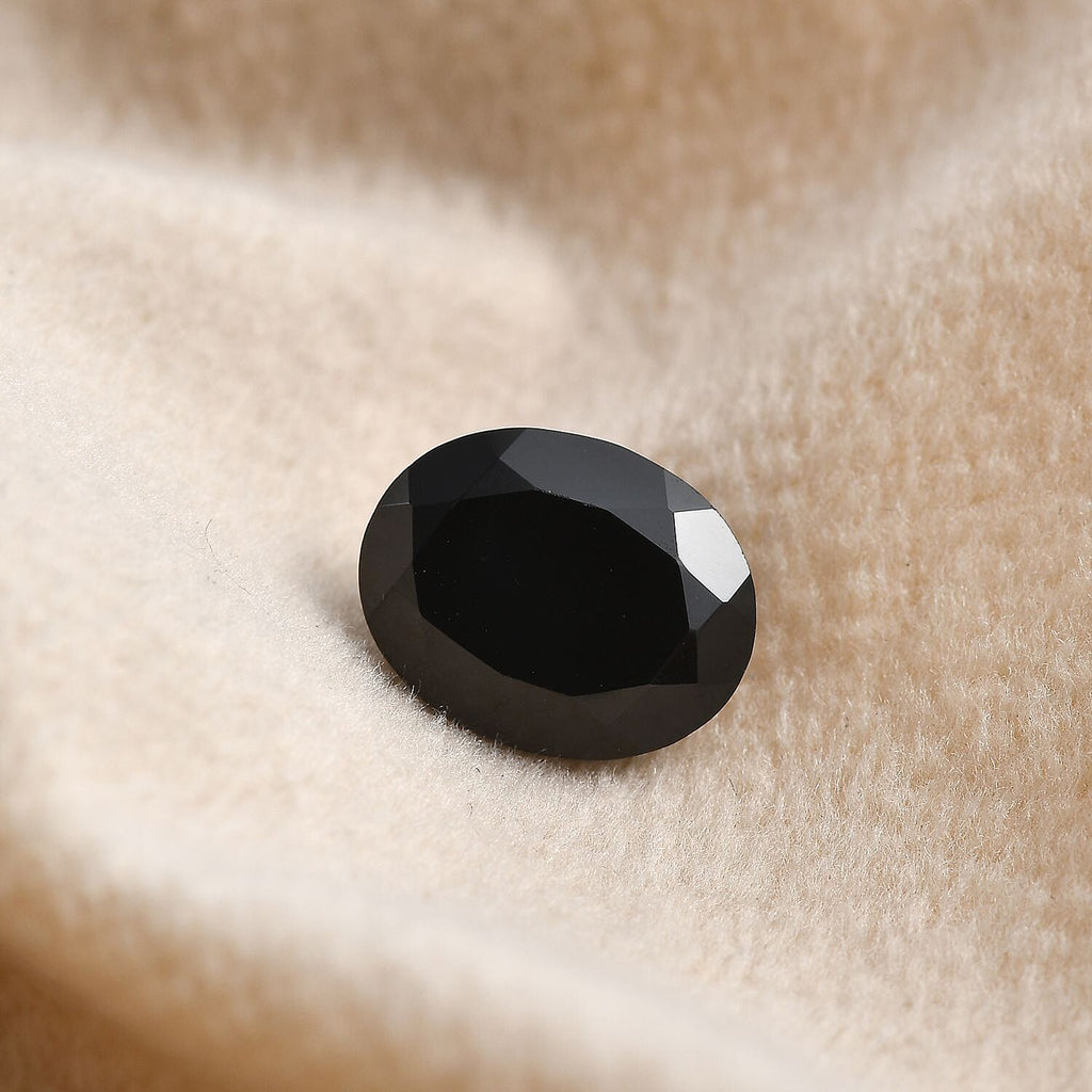 Black Spinel Oval 10x8 mm