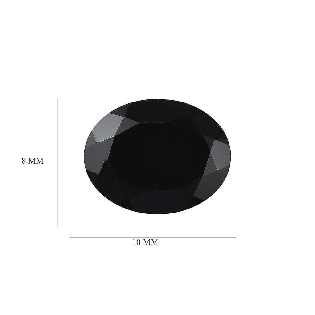 Black Spinel Oval 10x8 mm