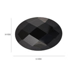 Black Spinel Oval 14x10 mm