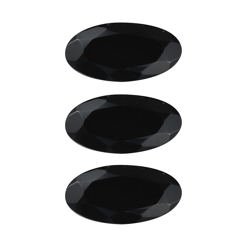 Black Spinel Oval 14x7 mm