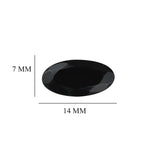 Black Spinel Oval 14x7 mm