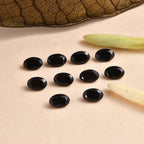 Black Spinel Oval 6x4 mm