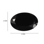 Black Spinel Oval 6x4 mm