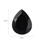 Black Spinel Pear 10x8 mm